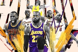 去年今日：詹姆斯生涯总得分突破40000分 NBA历史首人