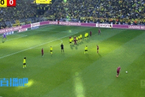 高难度！古维勒乌头球吊门得手，多特主场0-1落后！