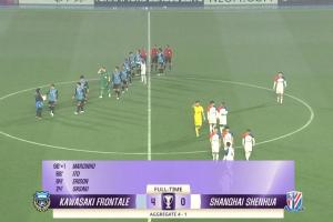 中超冠亚军！海港昨天客场1-4惨败横滨，申花今天客场0-4惨败川崎
