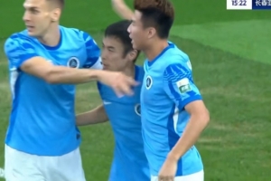 半场-新鹏城暂1-1亚泰 安永佳助攻张煜东破门谭龙扳平+7轮5球
