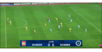 半场-青岛西海岸0-0深圳新鹏城 西海岸开场20秒两中框深圳0射正