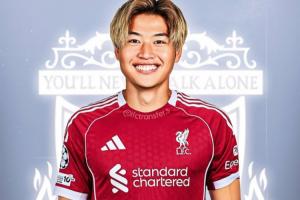 英媒：利物浦对日本U20队长市原吏音很感兴趣，可能在明夏签下他
