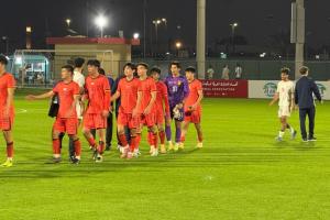 亚洲杯前最后的热身！U23国足0-1不敌伊朗队，自家后卫打入乌龙球