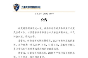 期待孙学龙、陈宇浩与我们继续共同书写俱乐部和云南足球的新历史