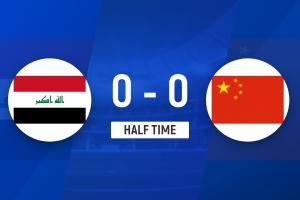 半场-U23国足0射正杨希错失机会鲍世蒙伤退 U23国足暂0-0伊拉克