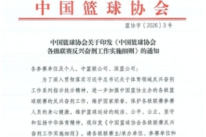 球员外出就餐或点外卖将受处罚 中国篮协印发反兴奋剂工作细则