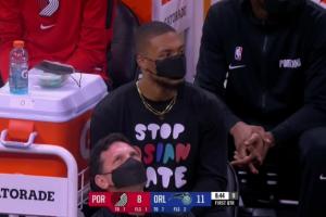 周琦说NBA有亚裔歧视？利拉德在21年就曾表态：停止亚裔歧视