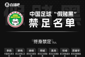 触目惊心！总计116人被终身禁足，金敬道孙准浩、李铁陈戌源在列