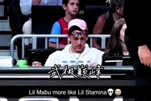 动作“尺度”太大！一对情侣在火箭掘金全美直播时大秀恩爱