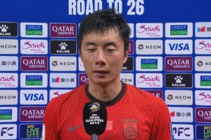 李磊：对不起球迷，下半场没有退路必须攻出去没进球很可惜