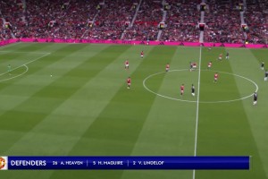【集锦】英超-阿玛德造两球大马丁直红 十人维拉0-2曼联无缘欧冠