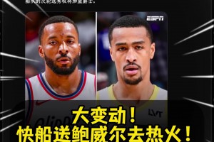 突发三方交易💥快船送走鲍威尔！得到内线悍将约翰-科林斯！