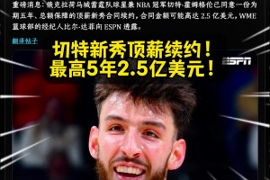 值不💰️Shams：雷霆顶薪续约切特！最高5年2.5亿美元