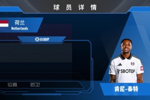 泰特球员集锦：荷兰籍后场多面手 战术执行能力出色