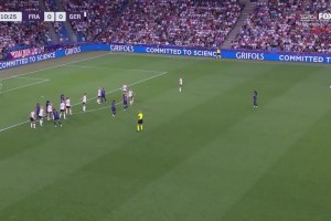 【集锦】女足欧洲杯-卡特琳染红 十人德国女足点球6-5淘汰法国