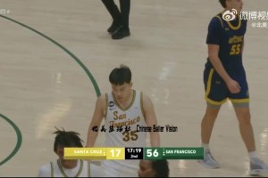 金鸡独立后仰太帅！王俊杰NCAA首发16分钟6中4得9分4板